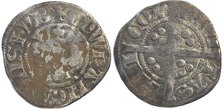 Edward I – Penny, Class 10a, Newcastle Mint